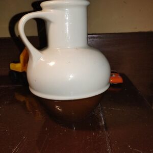 Vintage Two-Tone Ceramic Pitcher